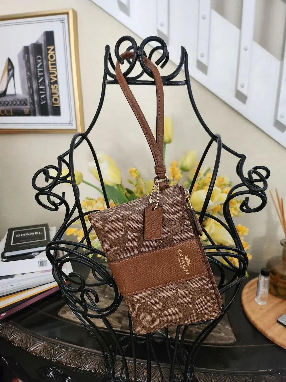 Coach Corner Zip Wristlet